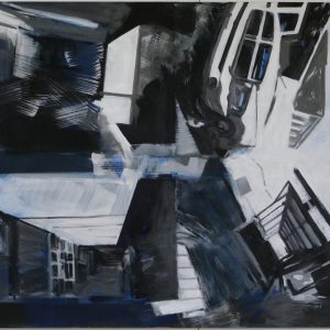 Mysterious Mexico, acrylics/cotton, 80 x 100 cm, 2018