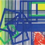 Code Exit 3, linoprints/cotton, 50 x 60 cm, 2004