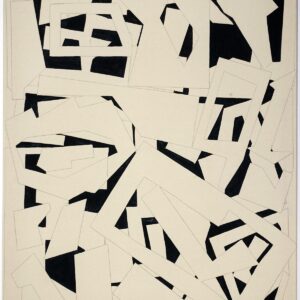 Ground figure 2, acrylics/pencil/cotton, 100 x 80 cm, 2014