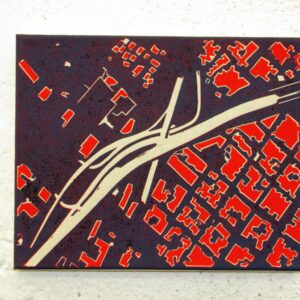 Near New Orleans, linoprints/cotton, 20 x 25 cm, 2006