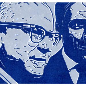 Koeppen, Unseld, linoprint/paper, 16,6 x 26,3 cm, 2020