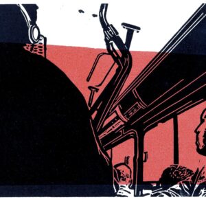 Metrobus, linoprints/paper, 15,8 x 21,2 cm, 2017