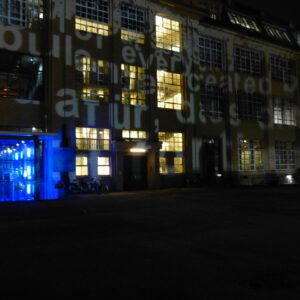 Illuminated front, Centre for Art and Technology, Karlsruhe, 2013