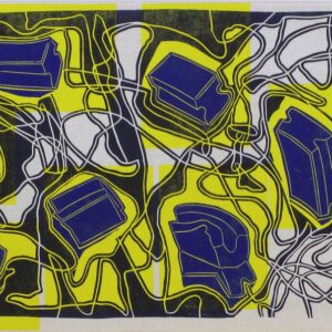 Putz-Kolonne, linoprints/cotton, 45 x 95 cm, 2006