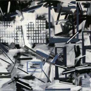 Spin, linoprints/acrylics/cotton, 145 x 150 cm, 2012