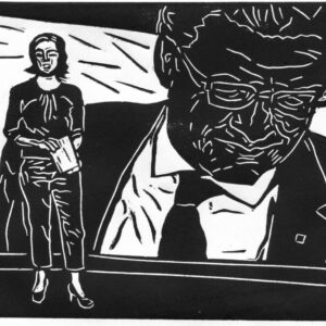 The numbers, linoprint/paper, 14 x 18,1 cm, 2022