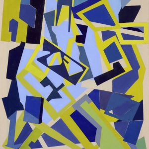 Lino process, linoprints/acrylics/pencil/cotton, 150 x 100 cm, 2014