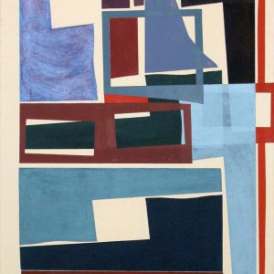 Nachbarschaft, linoprints/cotton, 150 x 80 cm, 2009