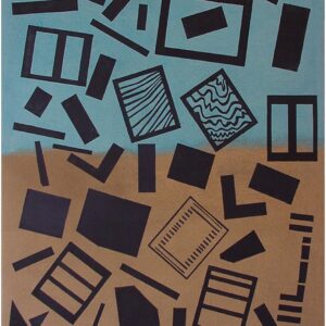 Hochzeit, linoprints/acrylics/cotton, 100 x 80 cm, 1998