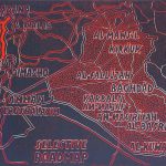 Selective roadmap, linoprint/cotton, 40 x 50 cm, 2004