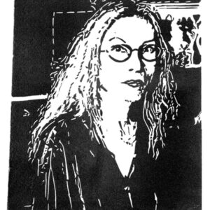 Bracha Ettinger, linoprint/paper, 20,8 x 18,2 cm, 2023